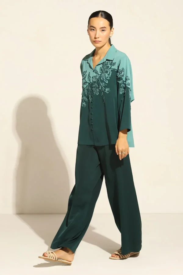RANNA GILL Lucia Matching Set Teal Forest Fashion