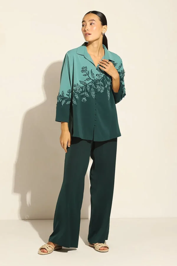 RANNA GILL Lucia Matching Set Teal Forest Fashion