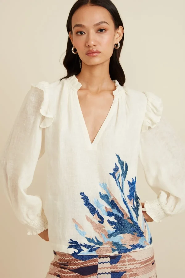 RANNA GILL Maise Blouse Ivory Shop