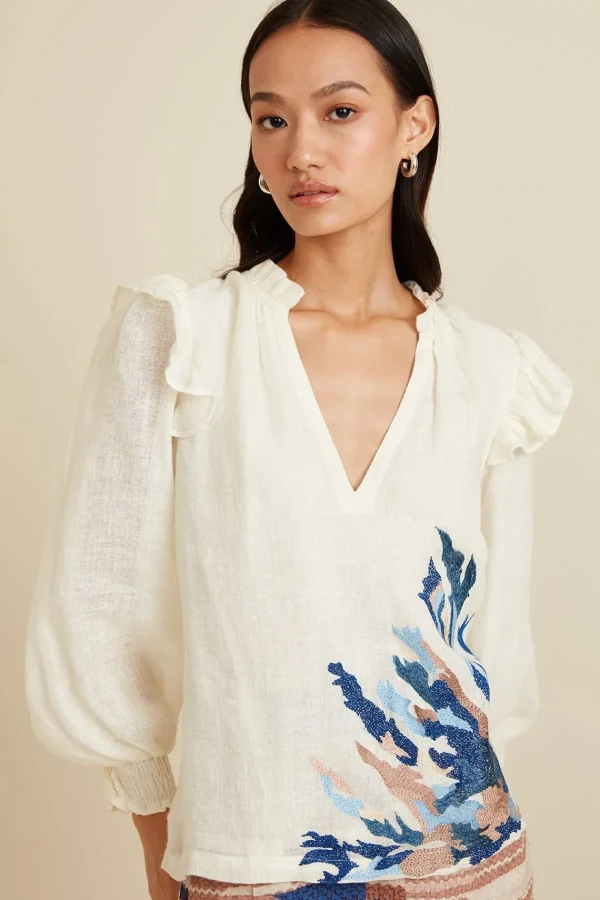 RANNA GILL Maise Blouse Ivory Shop