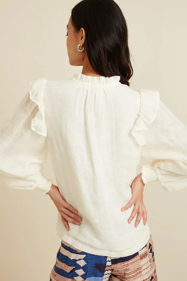 RANNA GILL Maise Blouse Ivory Shop