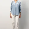 RANNA GILL Maria Blouse Ashley Blue Outlet