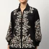 RANNA GILL Molly Blouse Black Best Sale