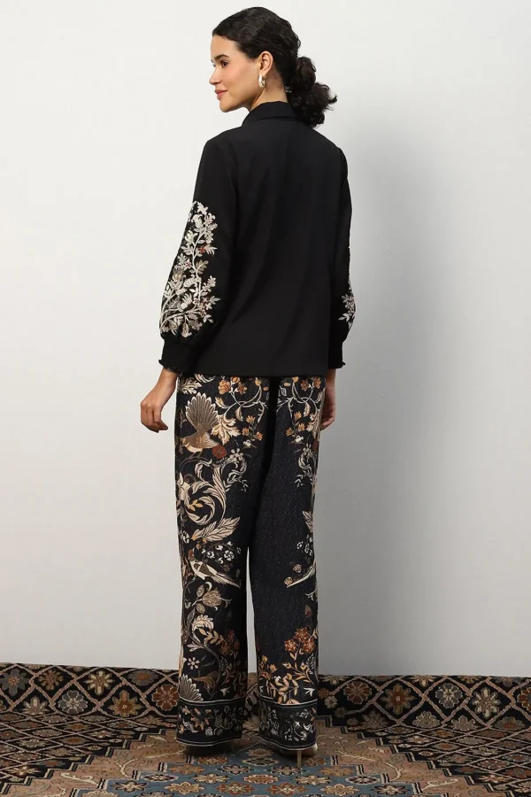 RANNA GILL Molly Blouse Black Shop