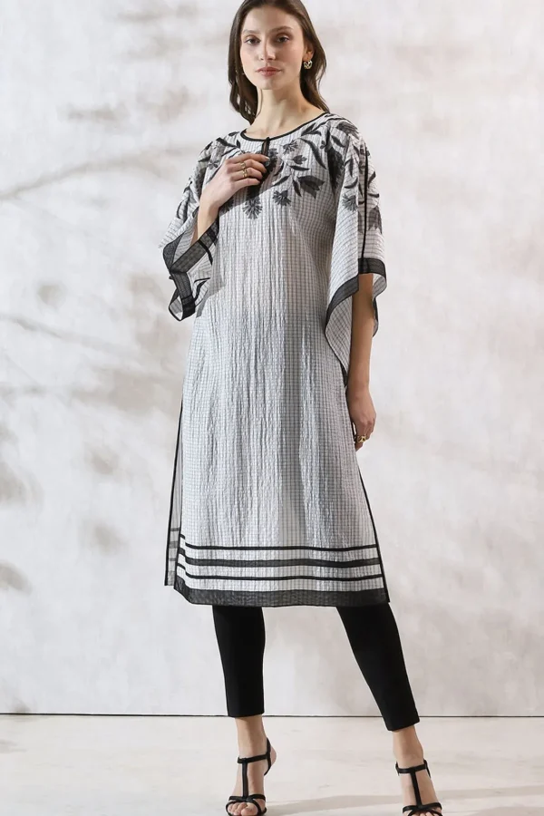 RANNA GILL Nancy Tunic Black & White Outlet