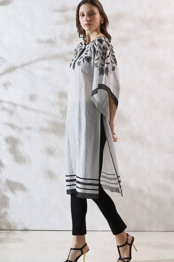 RANNA GILL Nancy Tunic Black & White Outlet