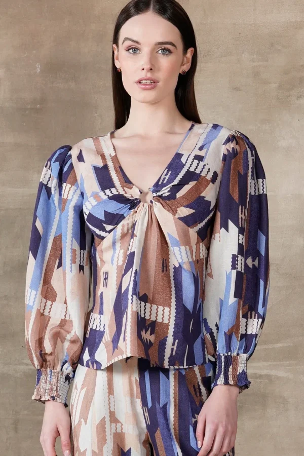 RANNA GILL Naomi Blouse Multicolor Hot