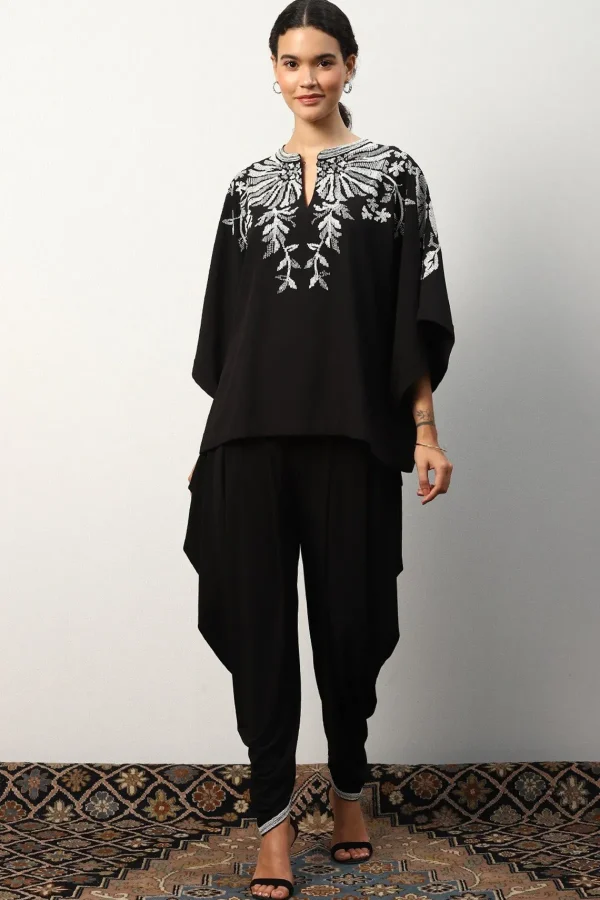 RANNA GILL Noir Coord Set Black Fashion