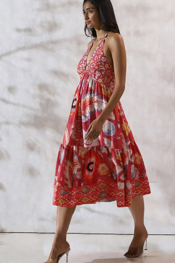 RANNA GILL Paloma Dress Coral Best