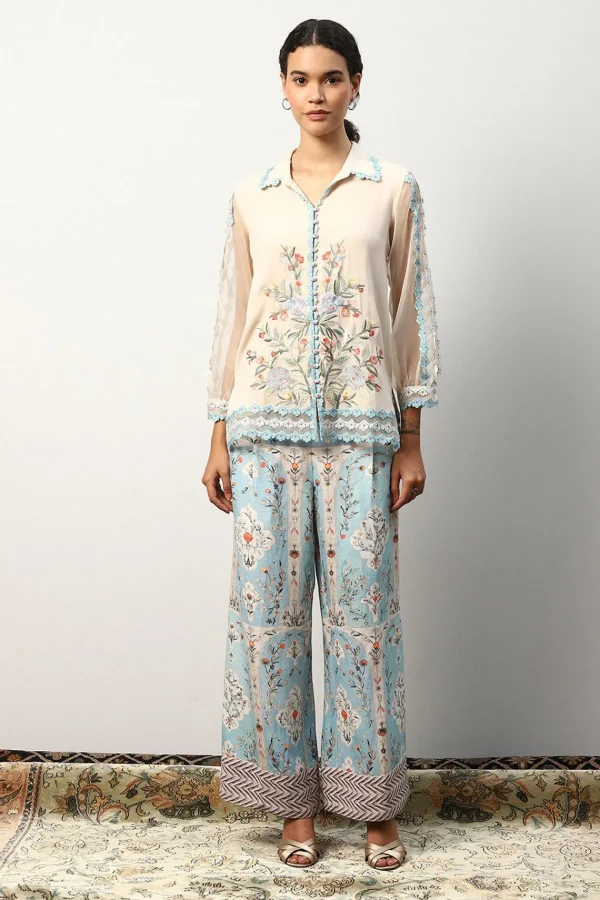 RANNA GILL Peyton Blouse Beige Fashion
