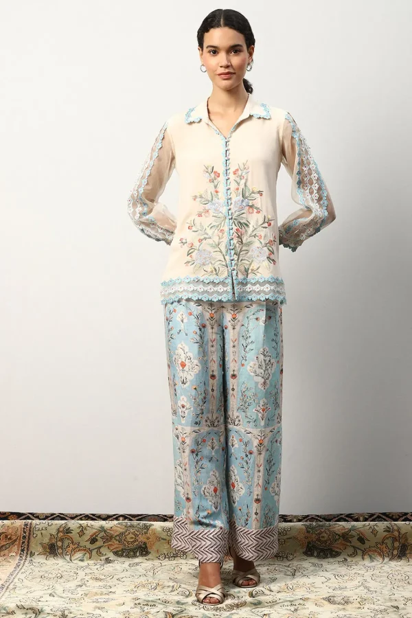 RANNA GILL Peyton Blouse Beige Fashion