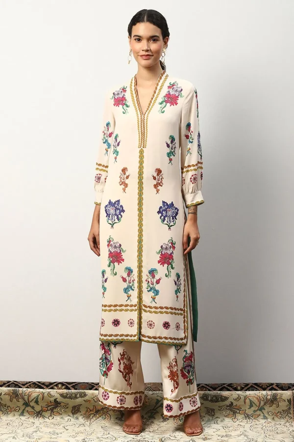 RANNA GILL Riyan Tunic Off White Online