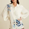 RANNA GILL Sadie Blouse Ivory Outlet