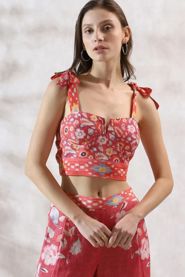 RANNA GILL Sasha Corset Coral Cheap