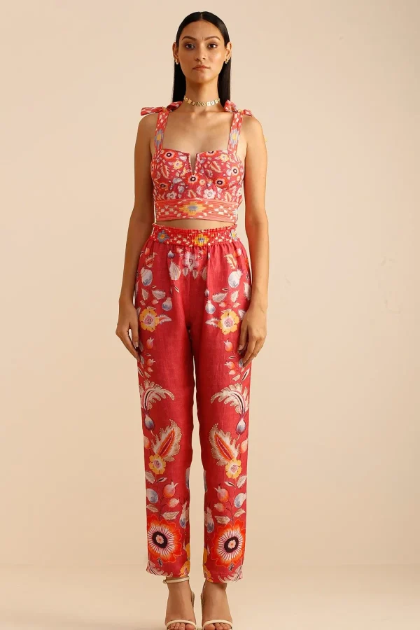 RANNA GILL Sasha Corset Coral Cheap
