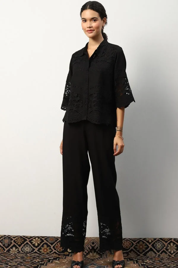 RANNA GILL Selena Blouse Black Clearance