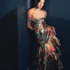 RANNA GILL Shriya Saran In Renata Tiered Midi Dress Multi Discount