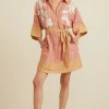 RANNA GILL Stella Dress Red & Yellow New