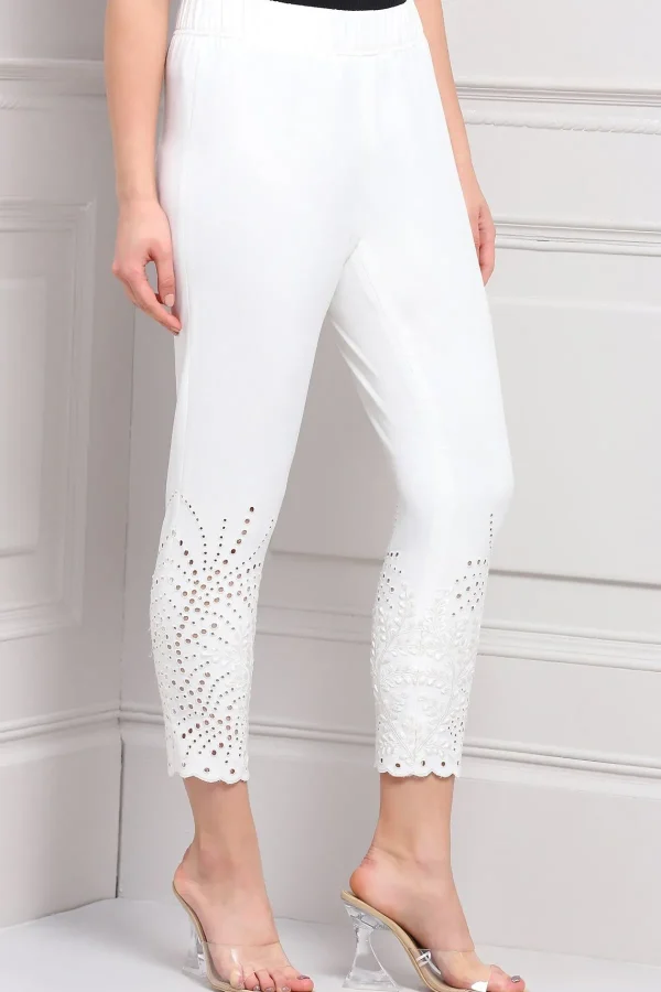 RANNA GILL Stella Pant White Flash Sale