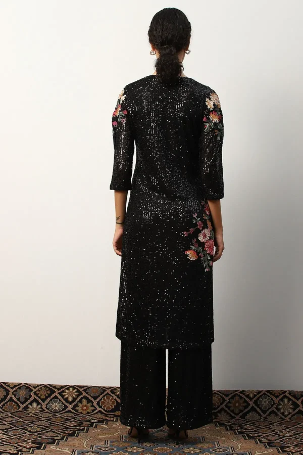 RANNA GILL Trivana Tunic Set Black Clearance