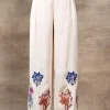RANNA GILL Valencia Wide-Leg Pants Snow White Store