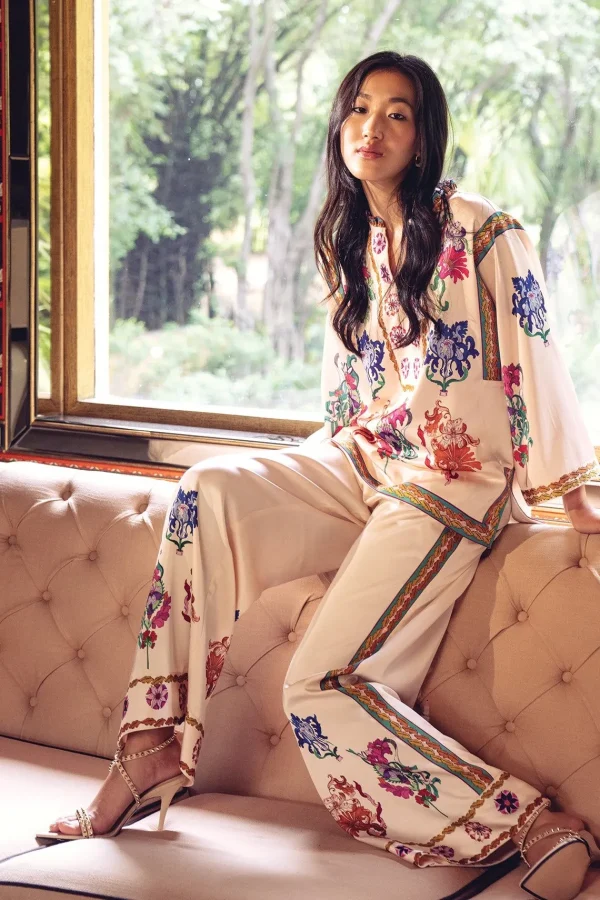 RANNA GILL Valencia Wide-Leg Pants Snow White Store