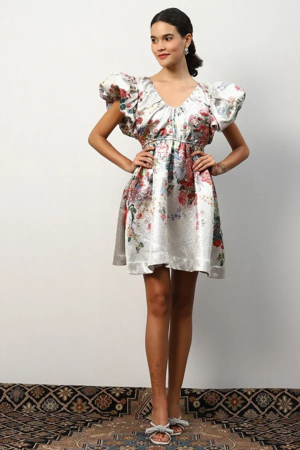 RANNA GILL Valentine Bow-Tie Mini Dress Multi Outlet