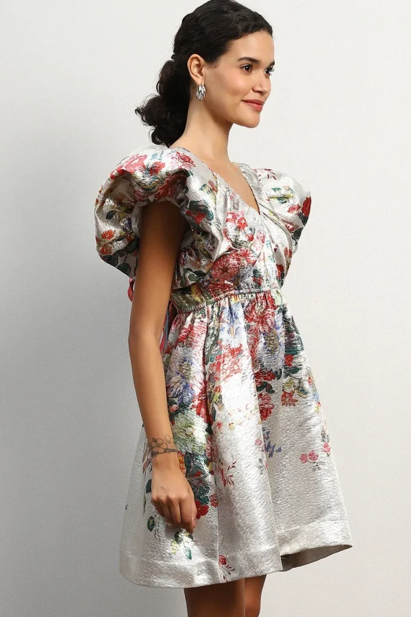 RANNA GILL Valentine Bow-Tie Mini Dress Multi Outlet