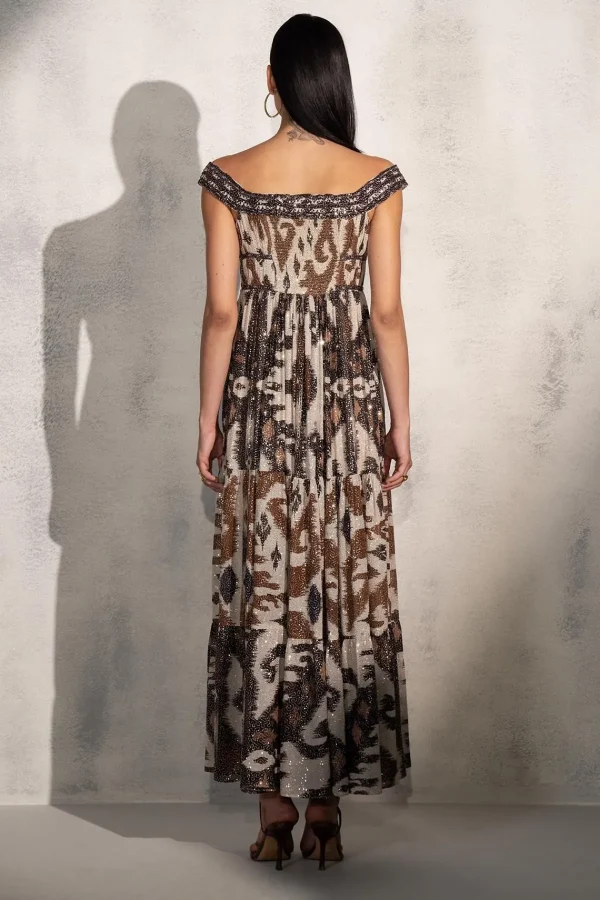 RANNA GILL Valery Dress Brown Sale